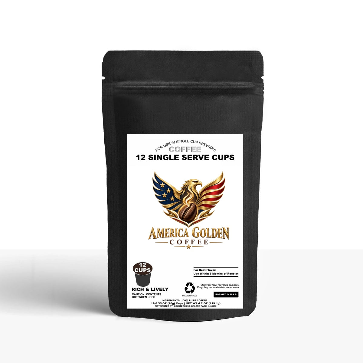 12 Pack Single Serve Coffee Capsules